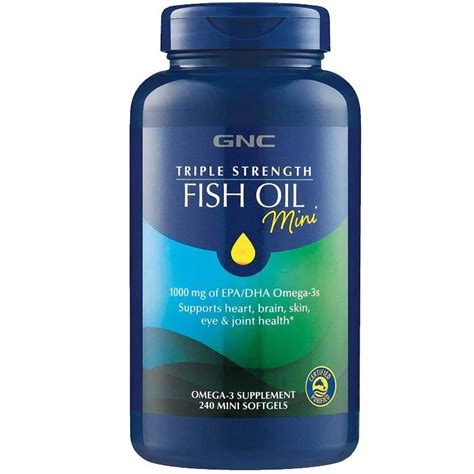 gnc omega 1000 epa &|GNC Triple Strength Fish Oil (Mini) 240pcs .